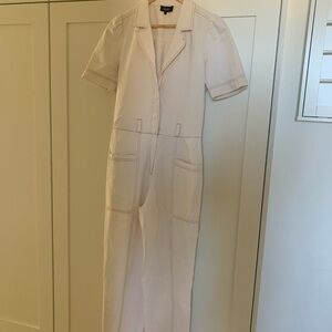 ME+EM Ecru Denim Jumpsuit